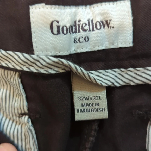 Goodfellow & Co men's Slim Chino brown pants - Picture 8 of 11
